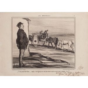 Honoré Daumier - C’est peut-être bon… - LES HIPPOPHAGES - Modern Artworks