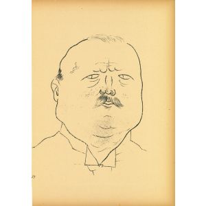 Man of honor from Ecce Homo by  George Grosz - Modern Artwork