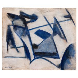 Blue Lines by Giorgio Lo Fermo - Contemporary Artwork