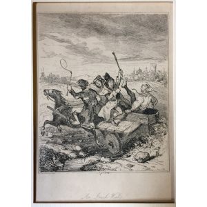 Phiz, An Irish Wake, Browne Hablot Knight, Phiz, Charles Dickens, DSatire, Illustration, London, Bristol,  George Cruikshank,  John Leech,  David Copperfield, Pickwick, Dombey and his son, Martin Chuzzlewit, Irish Wake,