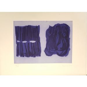 Pietro Consagra, Milano, Colored Etching, 1972, Abstract Art, Contemporary art.