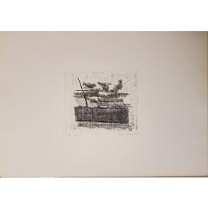 Muro e paesaggio by Duilio Rossoni - Prints & Multiples
