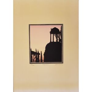 Wolfgang Schröder, Tempe, colored lithograph, 1972, Modern Art, Artwork, Graphic Art, Print