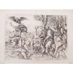 Le Sacrifice d'Iphigenia by Nicolaus Beatrizet - Old Masters
