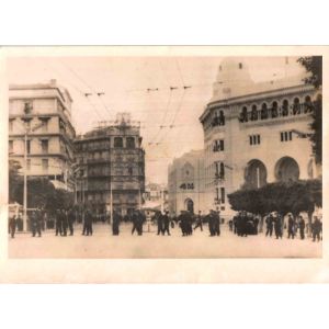 Algeria: The Post Office Surrounded by Police - Original Photographs