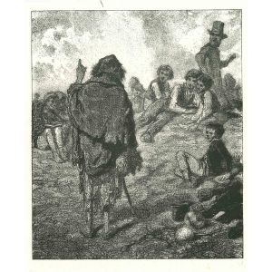 Paul Gavarni - The Speech of a Wanderer -  Modern Art