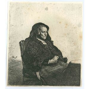 Rembrandt's Mother with Black Veil I