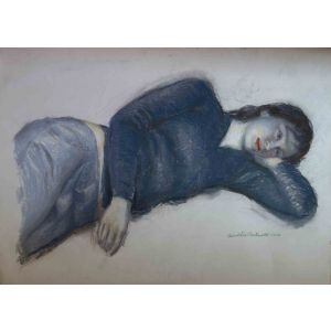 Aurelio Bulzatti - Donna Sdraiata - Contemporary Art