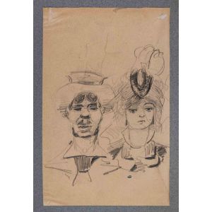 Two Grotesque Heads