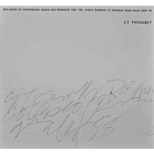 Cy Twombly Exhibition Leaflet - Galleria La Tartaruga 1958