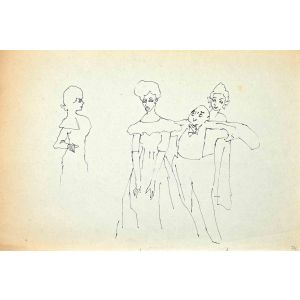 Mino Maccari - Gallant and Ladies -  Contemporary Art 