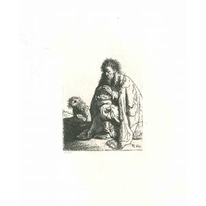 Seated Beggar and His Dog