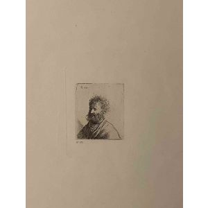 Bust of an Old Man with Curly Hair