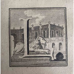 Antiquities of Herculaneum  - Letter of the Alphabet L