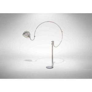 Vintage Chromed Wall Lamp attr. to Elio Martinelli