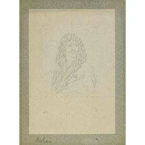 Karl Hanny - Portrait of Molière - Modern Artwork 
