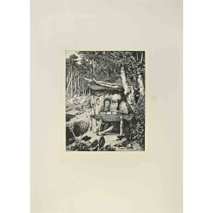Simplicius' Writing Lesson (Simplici Schreibstunde) (plate VII) from Intermezzos
