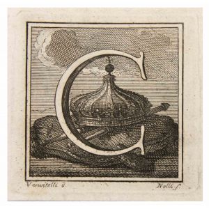 Antiquities of Herculaneum  - Letter of the Alphabet C