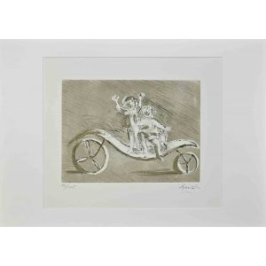 Mileto and Giulia in a Green Carriage 