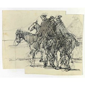 Anonymous - Horsemen - Modern Artwork 