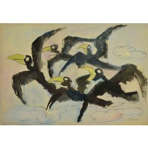 Mino Maccari – Birds – Contemporary Artwork 