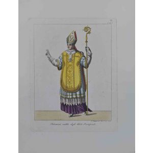 Giuseppe Capparoni - The  Patriarch dressed with Papal clothes – Modern Artwork 