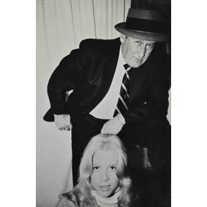 Mickey Spillane and Sherri Spillane - Vintage Photograph    