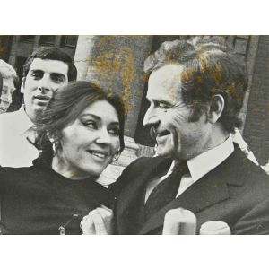  Happy Minouche Schubert after trial-  Vintage Photo 