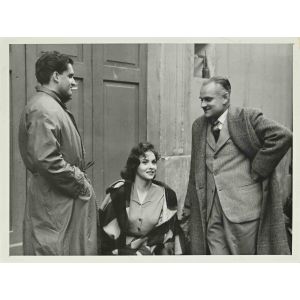  Gina Lollobrigida and Alberto Moravia-  Vintage Photo  