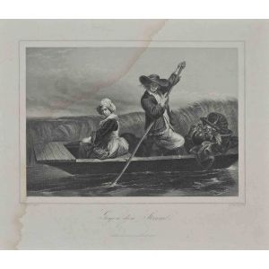 The Farmers in boat with vegetables