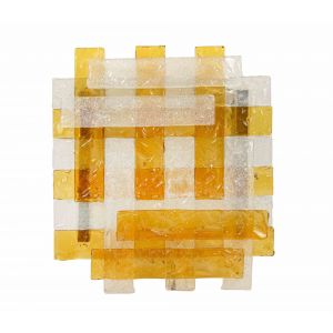 Vintage Murano Glass Wall Lamp by Poliarte, italy 1960s.