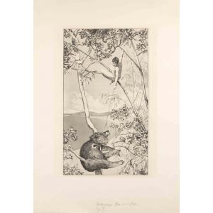 Max Klinger - Bear and Elf from 