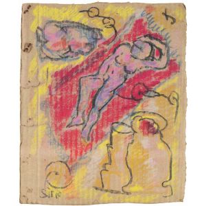 Sirio Pellegrini - Reclined Nude – Contemporary Artwork 