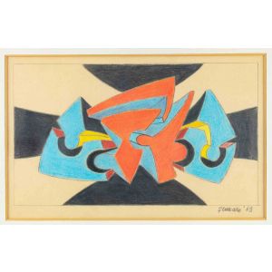 Giorgio Zennaro - Abstract Composition – Contemporary Artwork 