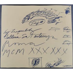 Cy Twombly Exhibition Leaflet - Galleria La Tartaruga 1960