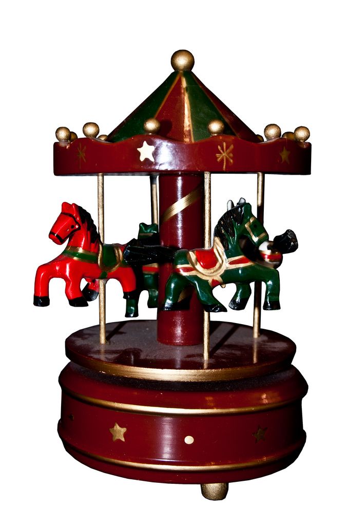 Wind up store carousel