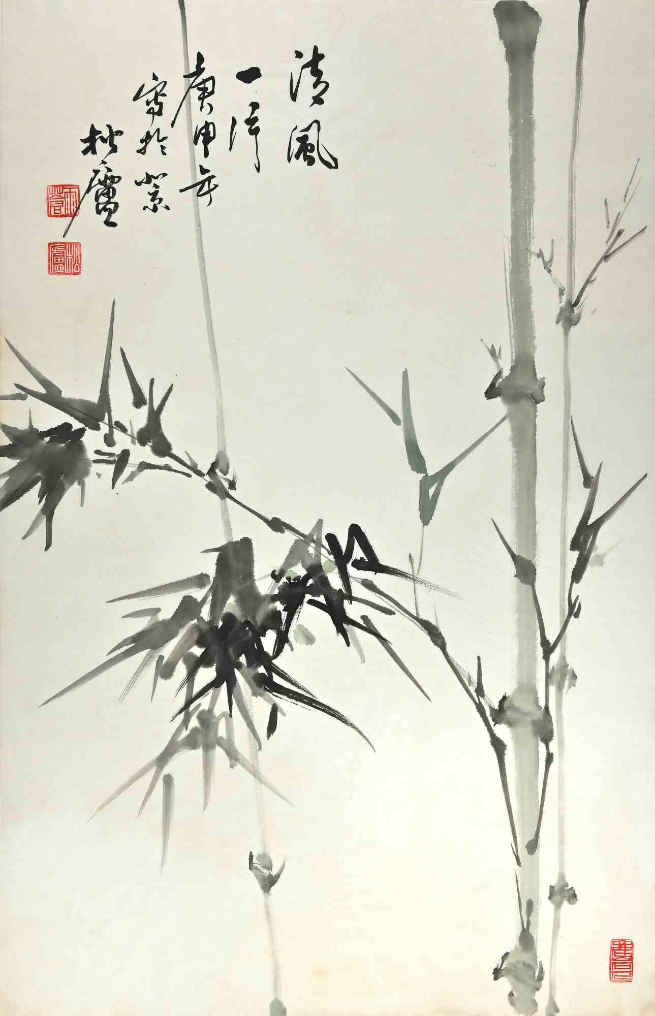 Chinese sale bamboo calligraphy