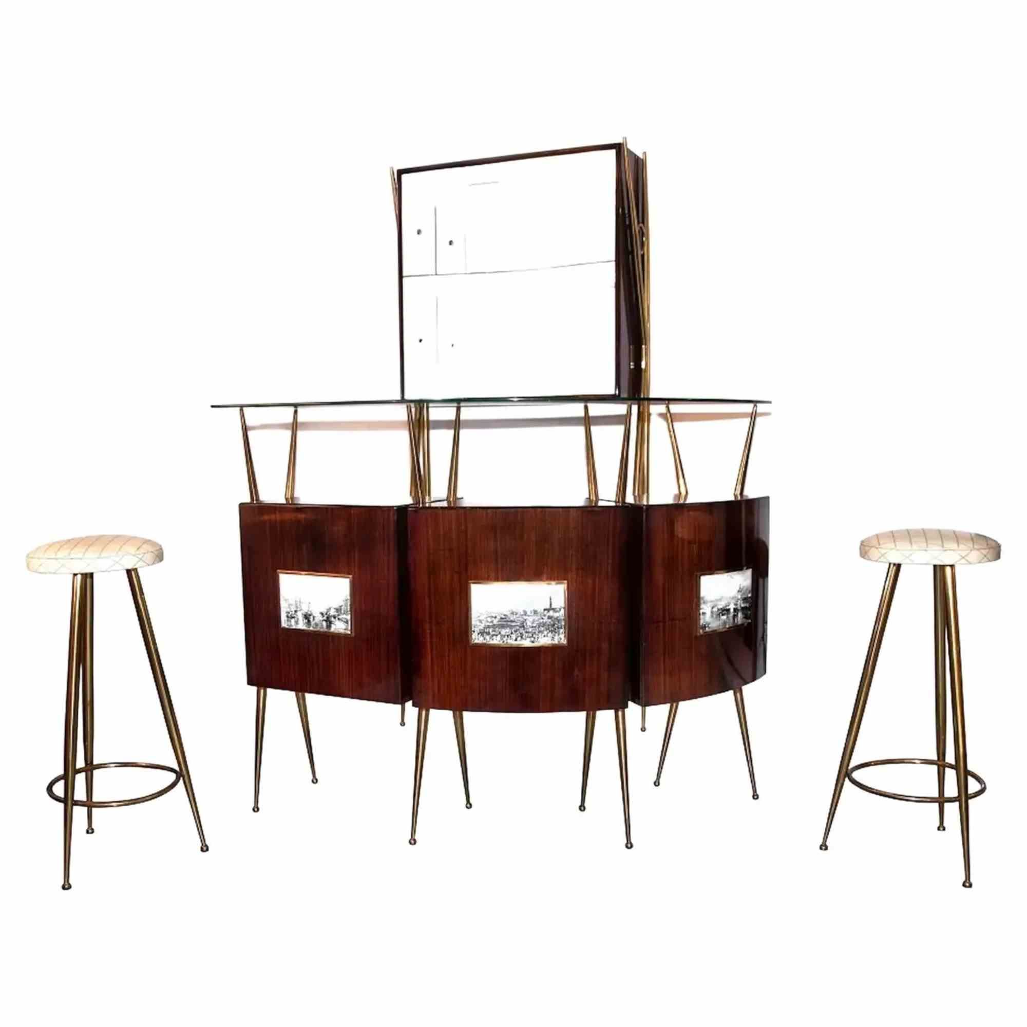 Vintage Italian Dry Bar, contemporary furniture by Gio Ponti