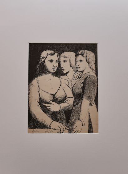 Tre Gemelli  by the artist Pompeo Borra - Contemporary Artwork