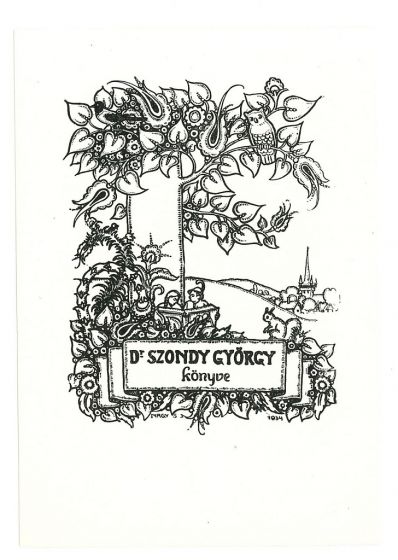 Ex Libris Szondy Gyorgy - Modern Artwork