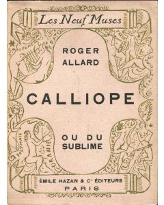 Calliope, ou du Sublime