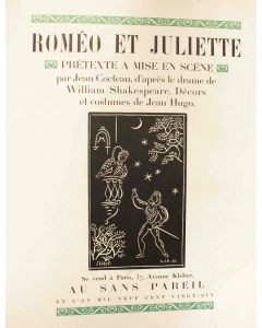 Roméo et Juliette by William Shakespeare, Jean Cocteau and Jean Hugo - Rare Book