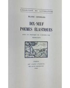 Dix Neuf Poèmes Élastiques