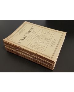 First complete edition L'Art Vivant 1925 - 24 issues, Les Nouvelles littéraires - Larousse