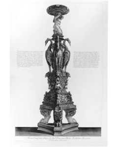 G.B.Piranesi, Veduta in prospettiva di un candelabro antico di marmo di gran mole, 1778.