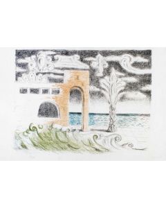 Villa sul mare by Giorgio de Chirico - Surrealism
