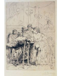 Auguste Brouet, French, etcher, book illustrator, Salon, Modern Art, Print, Etching