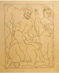 Hercules kills the centaur Nessus from Les Métamorphose d'Ovide by Pablo Picasso