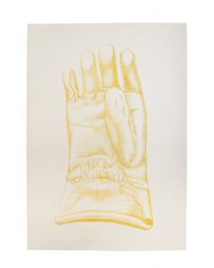 Yellow Glove - Guanto Giallo by Giacomo Porzano - Contemporary artwork