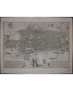Utrecht, Antique Map from "Civitates Orbis Terrarum”, by Braun and Hogenberg - Old Masters Artwork